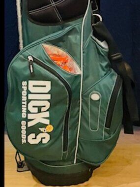 EUC DICK'S Sporting Goods branded golf stand bag dark‎ forest green standing